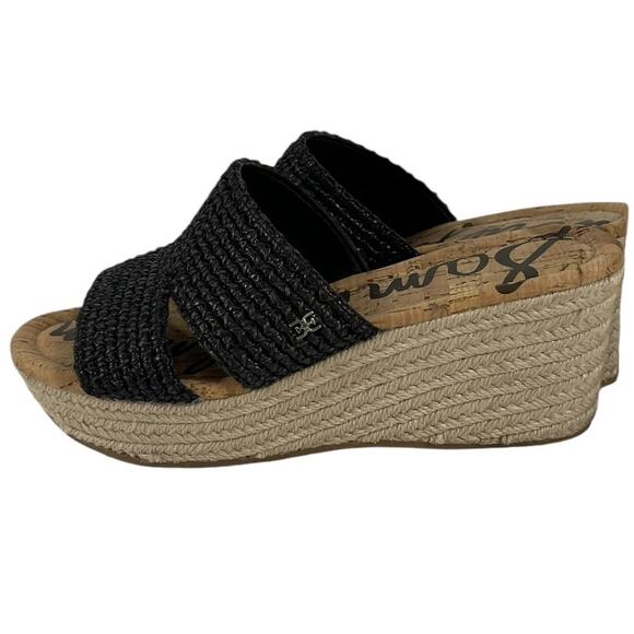 SAM EDELMAN Roxann Slip On Platform Espadrille Sandal SZ 7.5 - Picture 1 of 9